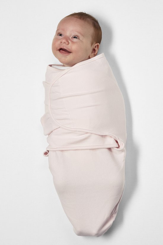 Meyco Baby Dots/Uni swaddlemeyco inbakerdoek - 2-pack - pink/light pink - 0-3 maanden - 1.0 TOG