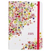 Agenda hebdomadaire Floral Daydream 2025 (16 mois, septembre 2024 à décembre 2025)