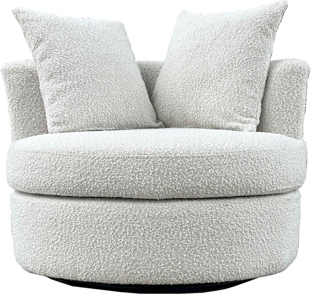Giga Meubel Fauteuil Thony - Metaal/Bouclé - Beige