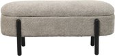 Banc de rangement Vieve Taupe - Giga Meubel