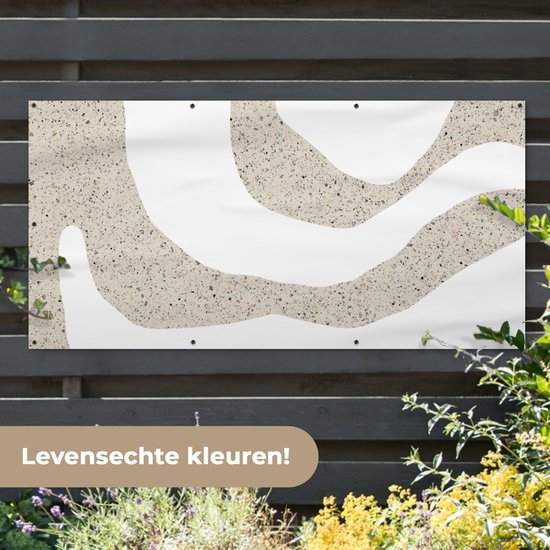Affiche de clôture Abstrait - Glitter - Design - 200x100 cm - Toile de jardin