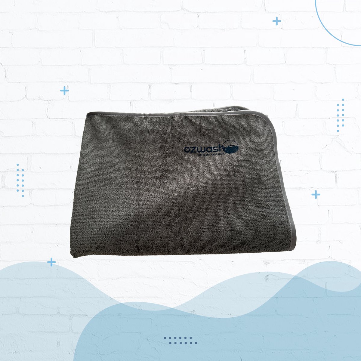 Goedkoopste Microvezeldoek - LUXUS - Ozwash - 60x90 cm - Grijs