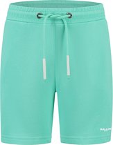 Ballin Amsterdam - Jongens Slim fit Shorts Sweat - Dark Mint - Maat 8