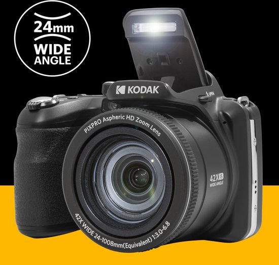 KODAK Pixpro AZ252 - 16 Egapixel Bridge Digital Caera, 25X Optical Zoo, HD 720p Video, 24 - View #3