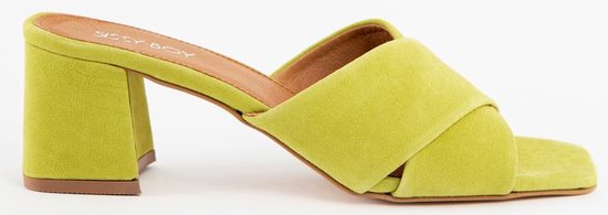 Sissy-Boy - Groene suède sandalen met hak - 40