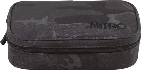 Trousse à Crayons NITRO XL Geo Green - Polyester, Fermeture éclair - Neuf Avec étiquettes - Daypacker Collection