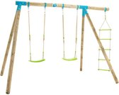 Speeltoestel Gineste TP Toys met 2 schommels / touwladder / verankeringssysteem h.209 cm