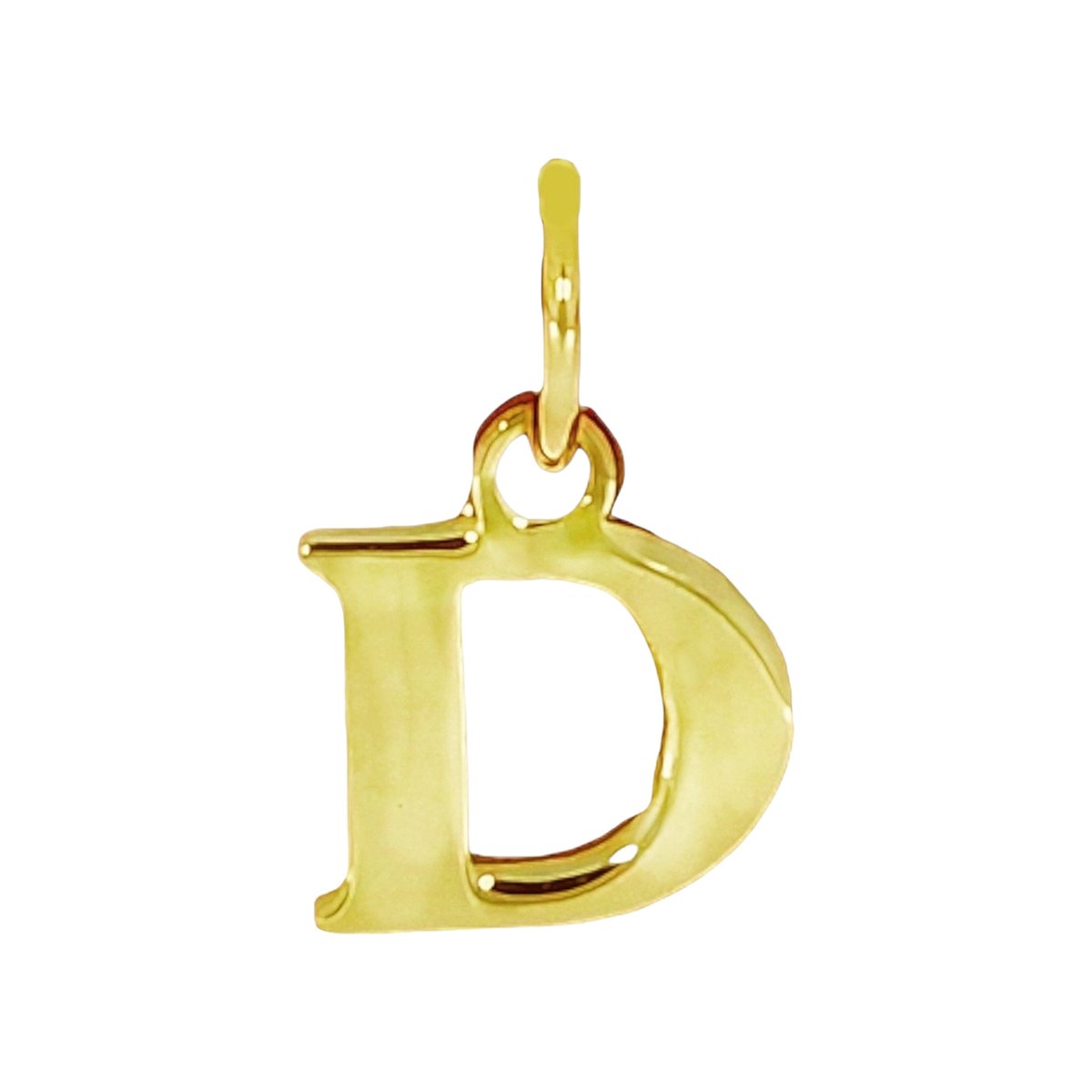Goud Hanger Letter D 14 karaats