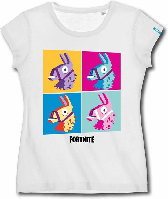 Fortnite - White Lama T-Shirt Kids 14Y