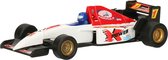 Modelauto Formule 1 wagen wit 10 cm - speelgoed race auto schaalmodel