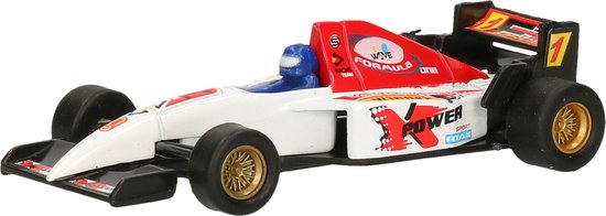 Goki Modelauto Racewagen - wit - 10 cm - race auto - schaalmodel - Formule van Merkloos — afbeelding 2