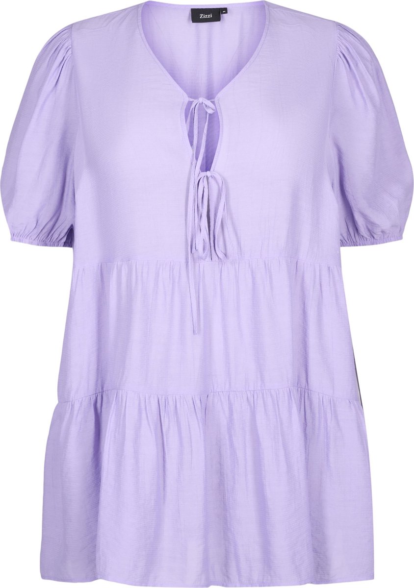 ZIZZI MRICHI, 1/2, TUNIC Dames Tuniek - Purple - Maat L (50-52)