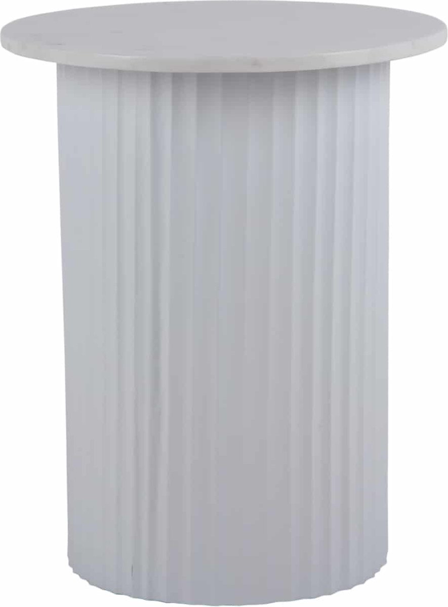 Leitmotiv Salontafel Luscious Straight - Wit - Ø45cm - Scandinavisch