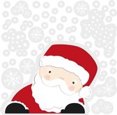 Joyeux Noël - Sticker vitre Père Noël, Bonhomme de neige, Renne