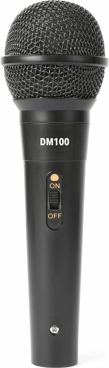 Fenton DM100 zwarte dynamische microfoon voor o.a. DJ's en karaoke — afbeelding 3