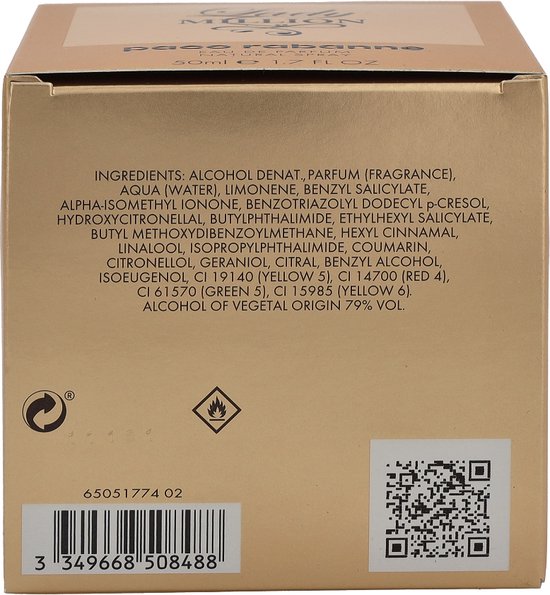 Paco Rabanne Lady Million 50 ml - Eau de Parfum - Damesparfum