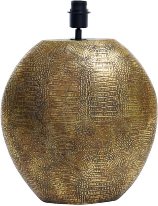 Lampe de table Light & Living Skeld - pied de lampe - E27 - hauteur 39 cm - cordon de 115 cm inclus - bronze antique