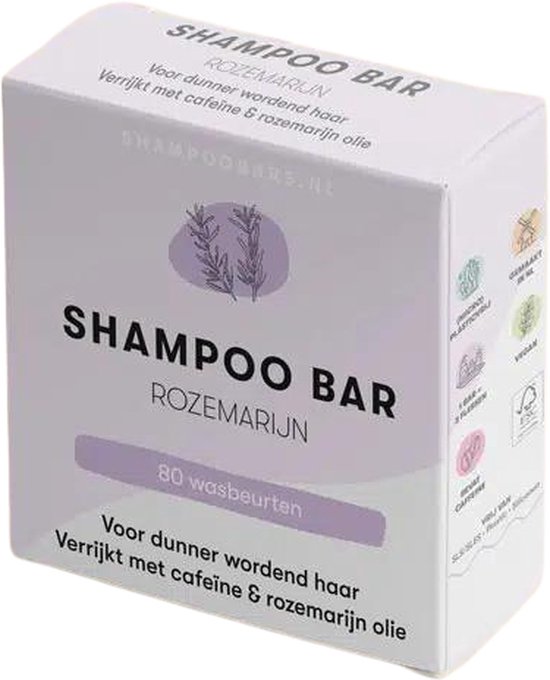Shampoo bar Rozemarijn voor dunner woordend Haar