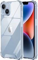 Schokbestendig Hoesje - Crystal Clear Back Cover Geschikt voor: Apple iPhone 13 | Transparante achterkant PC & TPU Bumper