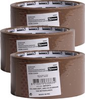 Benson Verpakkingstape - 5x - bruin - 48mm x 50m - verpakkingsbenodigdheden voor kantoor/thuis