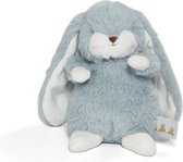 Bunnies By The Bay Floppy Nibble Konijn - Knuffeldier - Knuffel voor kinderen - Geborduurde details - 20 cm - Grijs Blauw