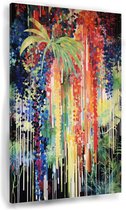 Planten schilderijen - Natuur wanddecoratie - Muurdecoratie Bloemen - Wanddecoratie modern - Canvas schilderijen woonkamer - Kunst aan de muur 50x70 cm