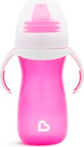 Munchkin Gentle Overgangsbeker - Transition Cup - Anti-lek Beker voor Baby's – Vanaf 9 Maanden - 296ml – Roze