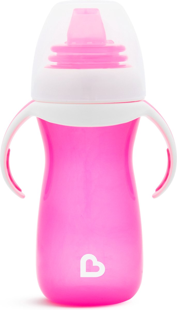 Goedkoopste Munchkin Overgangsbeker - Gentle beker - Transition Cup - Anti-lek Beker voor Baby's – Vanaf 9 Maanden - 296ml – Roze - Munchkin Drinkbeker