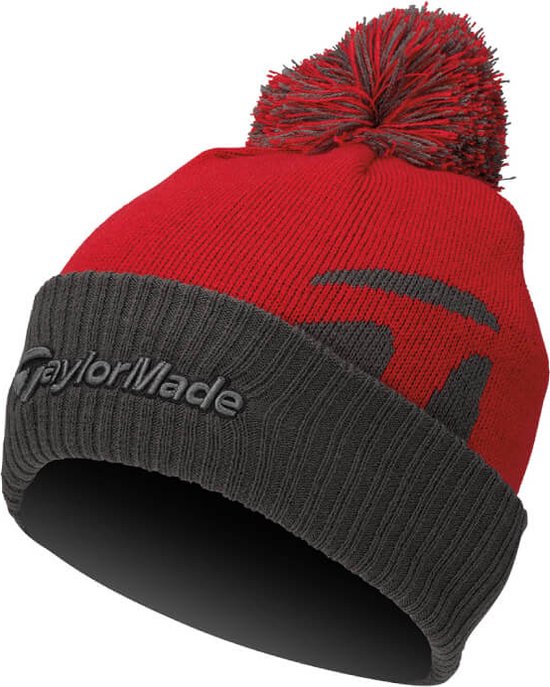 TaylorMade Bobble Beanie - Rood