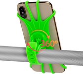 ROCKBROS Fiets Mobiele Telefoon Houder 360 Graden Draaibaar voor 4.0-6.8 inch Smartphone Gemaakt van Siliconen Motorfiets Mobiele Telefoon Houder Ebikes Houder voor Stuur Universeel Groen