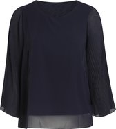 Paprika Dames Hemd met mouwen in plissévoile - Blouse - Maat 44