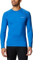 Columbia Omni Heat 3D Knit Crew II 1918911432, Mannen, Blauw, Shirt met lange mouwen, maat: L