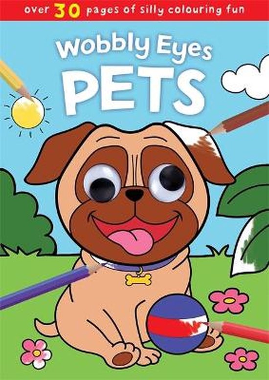Wobbly Eyes Colouring Jumbo Wobbly Eyes Pets, Igloo Books