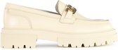 PS Poelman ROCKLAND Dames Loafers - Instappers - Crème Wit - Maat 36
