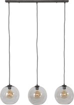 dePauwWonen 3L Sphere helder glas Hanglamp -  incl led lampen - E27 - Oud Zilver