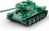 Cada Military Series: T-34 Medium Tank (RC) - Tank, leger, legervoertuig - Cada C61072W - Compatible met de bekende merken - Bouwset, constructieset - Motoren, accu, afstandsbediening - 722 onderdelen