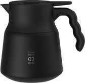 Hario Insulated Stainless Steel Server V60-03 PLUS Black - 800ml - Thermoskan (new 2022 model from Hario Japan)