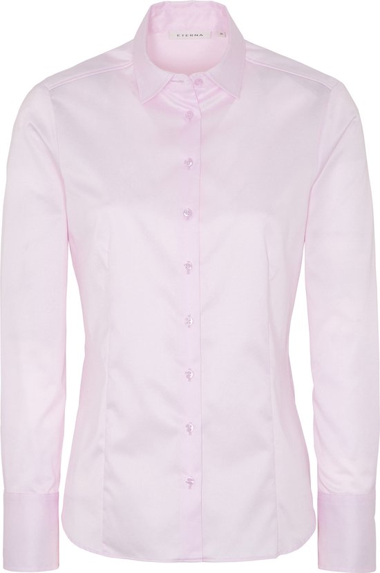 ETERNA dames blouse modern classic - roze -  Maat: