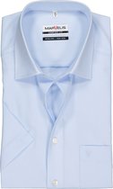 MARVELIS comfort fit overhemd - korte mouw - lichtblauw - Strijkvrij - Boordmaat: 41