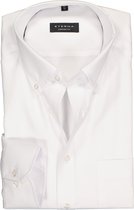 ETERNA comfort fit overhemd - Oxford button-down - wit - Strijkvrij - Boordmaat: 50