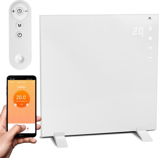 Maclean - IR Paneelverwarming 360W / WiFi & Afstandsbediening / voor wandmontage of vrijstaand