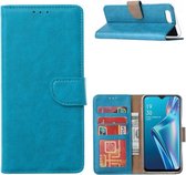 LuxeBass Hoesje geschikt voor Huawei Y6 (2019) - Bookcase Turquoise - portemonnee hoesje - telefoonhoes - gsm hoes - telefoonhoesjes