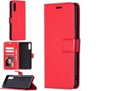 LuxeBass Hoesje geschikt voor Sony Xperia 5 II - Bookcase Rood - portemonnee hoesje - telefoonhoes - gsm hoes - telefoonhoesjes