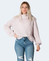 Only Trui Onlscala L/s Rollneck Pullover Knt 15236196 Crocus Petal/w. Melange Dames Maat - XL