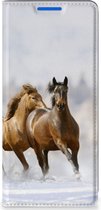 Wallet Book Case OPPO Reno 6 Pro Plus 5G Smart Cover Hoesje Paarden