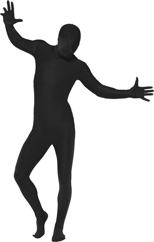 FUNIDELIA Second skin kostuum voor vrouwen en mannen - Maat: XL - Zwart
