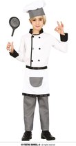 Guirca - Eten & Drinken Kostuum - Mini Top Chef Kind Kostuum - - 5 - 6 jaar - Carnavalskleding - Verkleedkleding