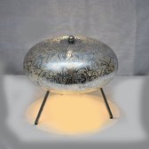 Tafellamp filigrain ufo - zilver