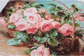 Basket of Roses - borduurpakket met telpatroon - Luca-S - b547