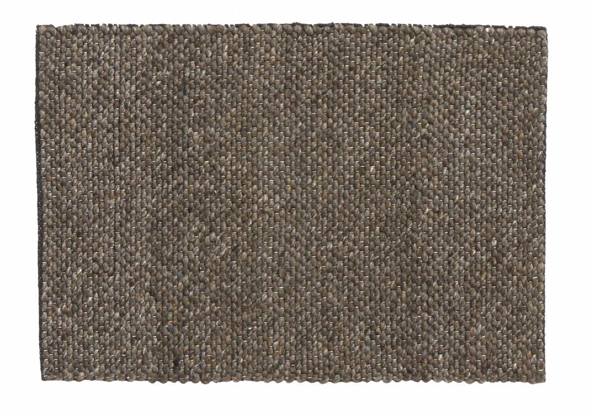 Fia vloerkleed wol - grijs/bruin